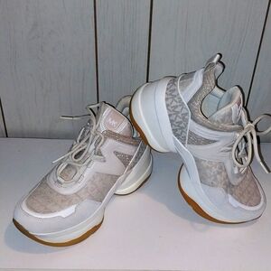 Michael Kors Olympia Sneakers white and silver